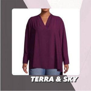 GUC Terra & Sky Split Neck Tunic